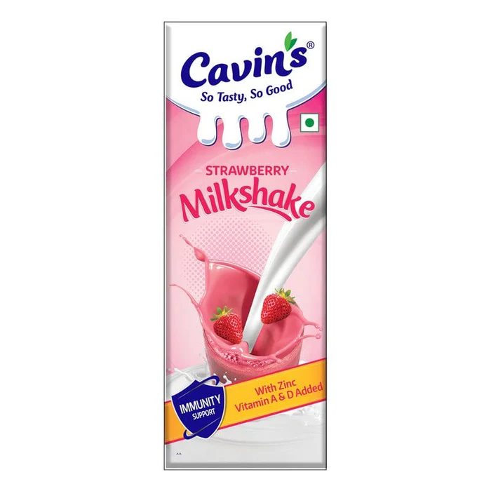CAVINS STRAWBERRY MILKSHAKE 180ML