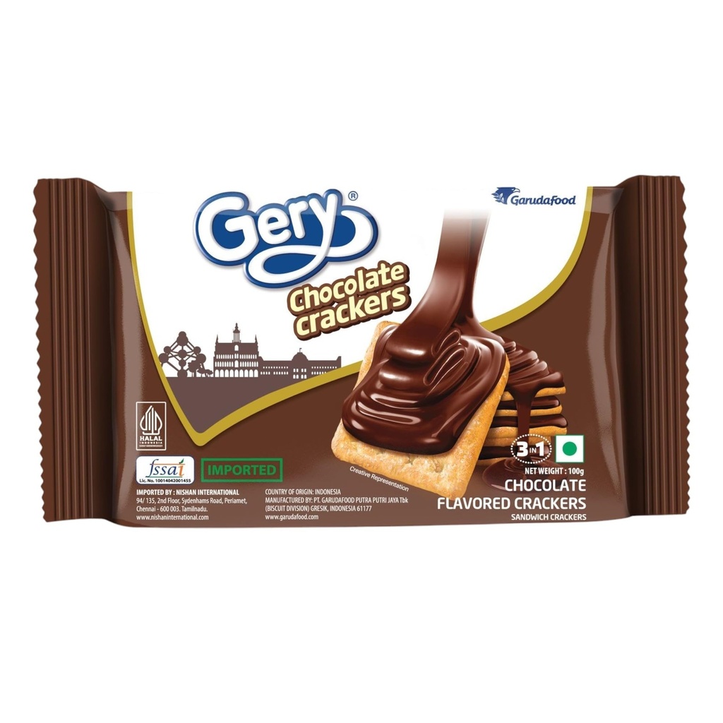 Gery Chocolate Sandwich Crackers 100g