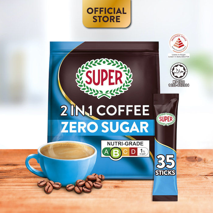 SUPER COFFEE ZERO SUGAR 2 IN 1 (20*35s*12g)   