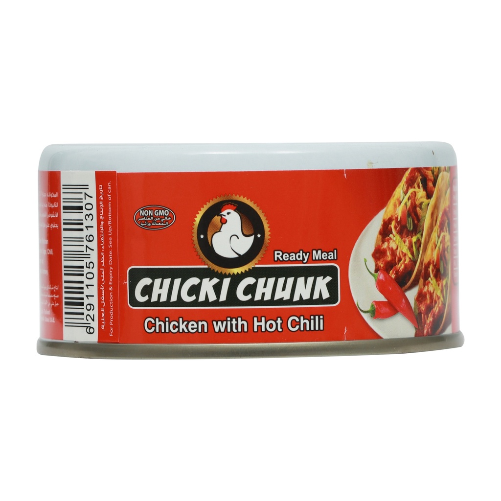 CHICKI CHUNK CHICKEN W/HOT CHILI 160 g
