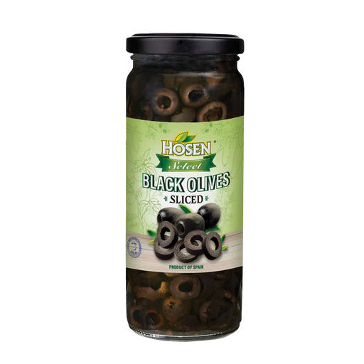 HOSEN SELECT WHOLE BLACK OLIVES 350g