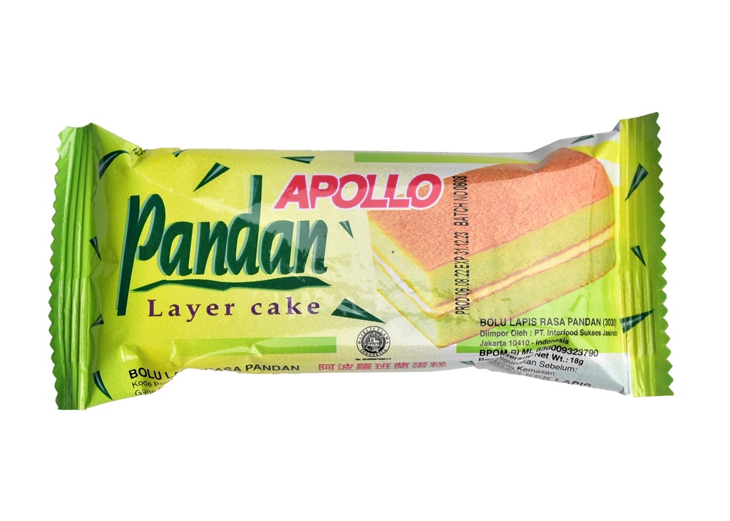 Apollo Layer Cake 18g (Pandan)