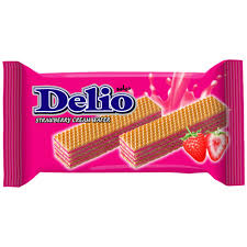 DELIO CREAM WAFER STRAWBERRY 16G