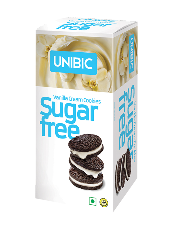 UNIBIC Sugar free Cookies Vanilla Cream 75g