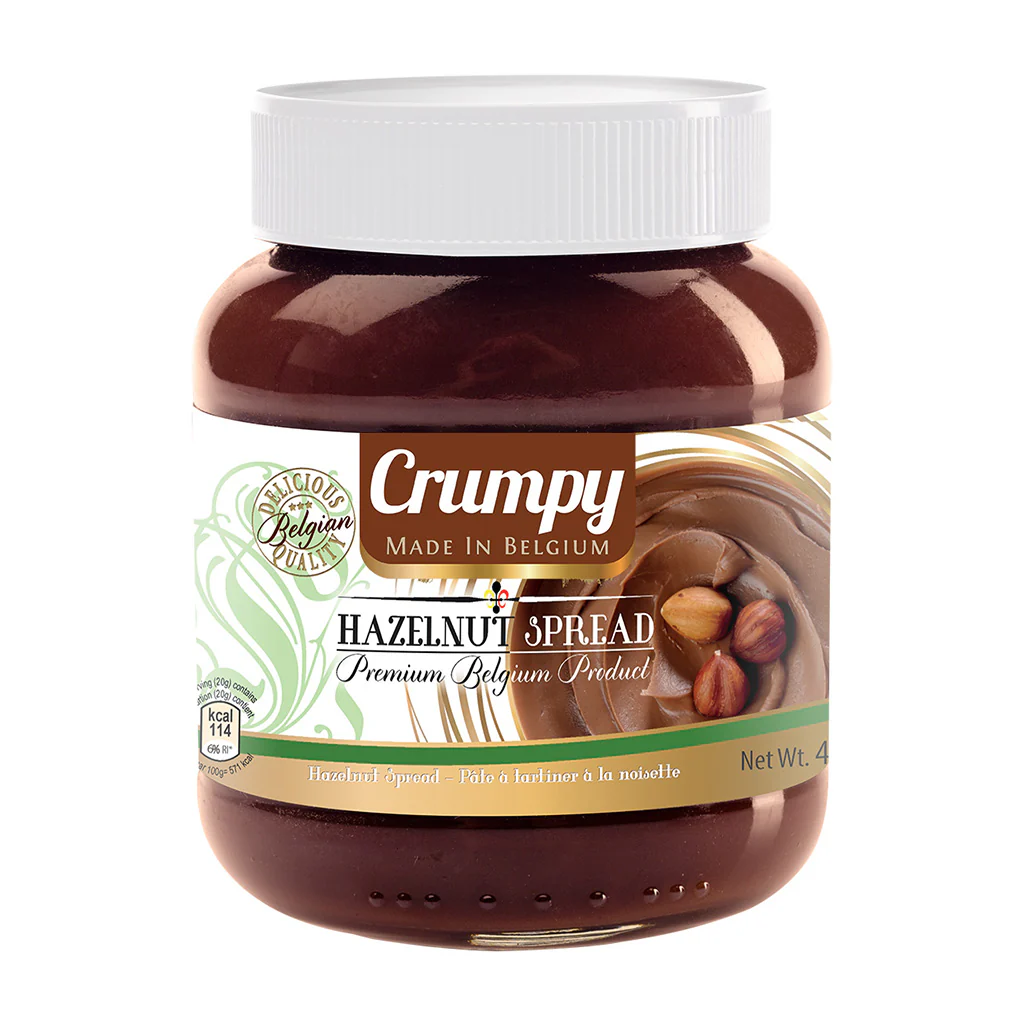 CRUMPY HAZELNUT SPREAD 400G