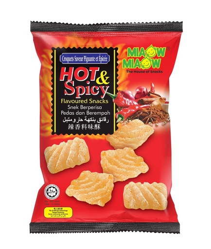 MIAOW MIAOW HOT & SPICY FLAVOURED 60G